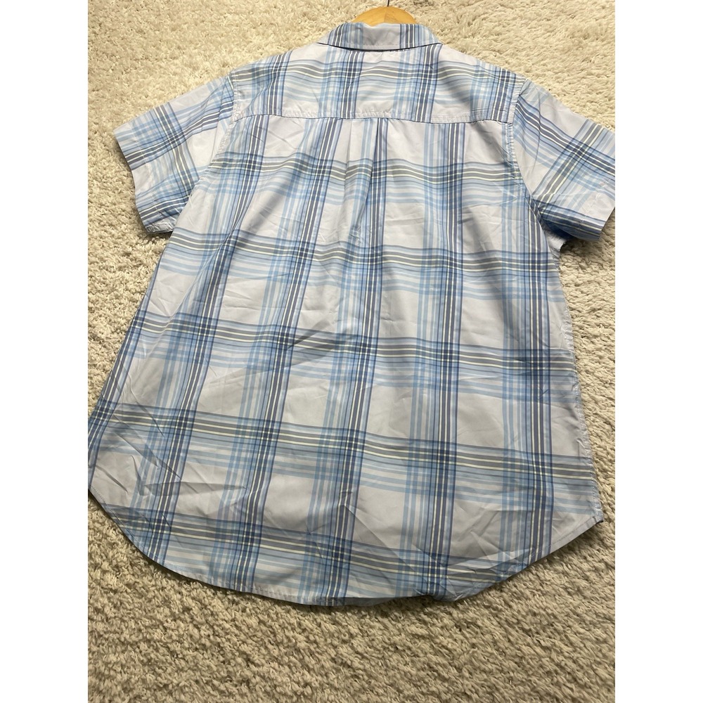 Eddie Bauer Women's Adventurer Short Sleeve Moisture Wicking Shirt Plaid XL NWT - Picture 6 of 8